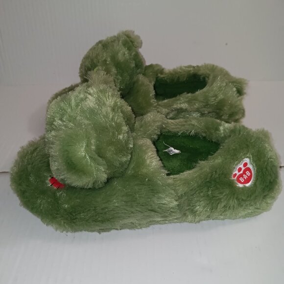 BUILD-A-BEAR PLUSH ZOMBIE BEAR SLIPPERS SIZE XXL 5-6 - Picture 3 of 9